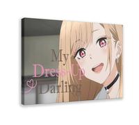 Poster su tela, motivo: anime My Dress-Up Darling, decorazione artistica da parete per soggiorno e camera da letto, con cornice, 30 x 45 cm