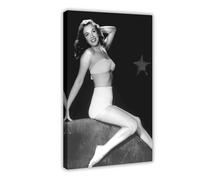 Poster su tela, motivo: attrice leggendaria di Marilyn, con ritratto di Monroe, 6 poster su tela, decorazione artistica da parete per soggiorno e camera da letto, 20 x 30 cm