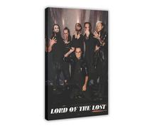 Poster su tela, motivo: band leggendaria, gotico, rock oscuro, estetica "Signore dei perduti", 5 poster su tela, decorazione per camera da letto, ufficio, stanza, regalo, 60 x 90 cm