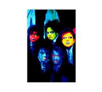 Poster su tela, motivo: band rock e musica rock The Cure Band, 5 poster su tela, decorazione artistica da parete per soggiorno e camera da letto, 40 x 60 cm