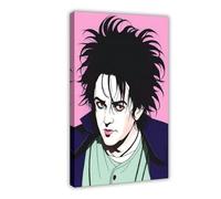 Poster su tela, motivo: band rock e musica rock The Cure Band, poster su tela, decorazione per camera da letto, ufficio, camera da letto, regalo, 60 x 90 cm