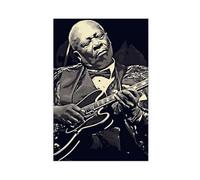 Poster su tela, motivo: BB King B.B. King, decorazione per camera da letto, ufficio, stanza, regalo, 30 x 45 cm