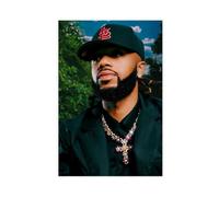 Poster su tela, motivo: cantante DJ hip hop, Metro Boomin, 6 poster, decorazione per camera da letto, ufficio, stanza, regalo, 60 x 90 cm