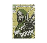 Poster su tela, motivo: cantante rap MF DOOM, decorazione per camera da letto, sport, ufficio, camera da letto, regalo, 30 x 45 cm