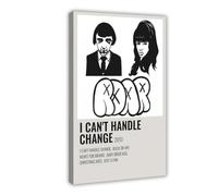Poster su tela, motivo: cantante Roar I Can't Handle Change con copertina di album, decorazione per camera da letto, ufficio, camera da letto, regalo, 40 x 60 cm