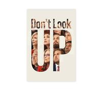 Poster su tela, motivo: Don't Look Up 2021, decorazione per camera da letto, ufficio, camera da letto, regalo, 60 x 90 cm