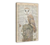 Poster su tela, motivo: Enciclopedia del Barbagianni (20 x 30 cm)