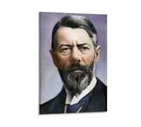 Poster su tela, motivo: filosofi tedeschi del XX secolo Max Weber, 2 poster, decorazione artistica da parete, 60 x 90 cm
