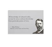 Poster su tela, motivo: filosofi tedeschi del XX secolo Max Weber, poster da parete per soggiorno, 50 x 75 cm