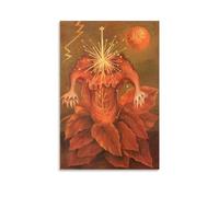 Poster su tela, motivo: fiore della vita, 1943, di Magdalena Carmen Frida Kahlo Y Calderón, poster decorativo per la stanza, 40 x 60 cm