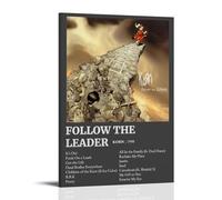 Poster su tela, motivo: Follow The Leader, stampa artistica da parete per soggiorno, 20 x 30 cm, con cornice