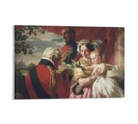 Poster su tela, motivo: Franz Xaver Winterhalter, motivo: Il primo maggio 1851, decorazione artistica da parete per soggiorno e soggiorno, 30 x 45 cm