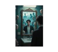 Poster su tela, motivo: grotte speculari, con immagine di gruppo Riflessione (5), 20 x 30 cm