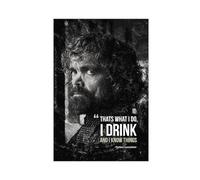 Poster su tela, motivo: Il Trono di Spade, Tyrion Lannister, decorazione artistica da parete per soggiorno, camera da letto, senza cornice, 30 x 45 cm