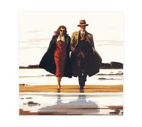 Poster su tela, motivo: Jack Vettriano, decorazione per camera da letto, stile sportivo, per ufficio, camera da letto, regalo, senza cornice, 30 x 30 cm