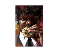 Poster su tela, motivo: Jules Winnfield, Samuel L Jackson, Pulp Fiction, stampa artistica da parete per soggiorno, camera da letto, decorazione, senza cornice, 20 x 30 cm