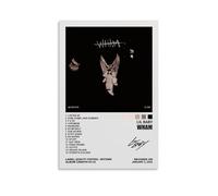 Poster su tela, motivo: Lil Baby WHAM, album musicale, poster e stampe artistiche da parete, 30 x 45 cm, senza cornice, stile 2