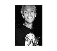 Poster su tela, motivo: Lil Peep Rapper, decorazione per camera da letto, sport, ufficio, camera da letto, regalo, senza cornice, 20 x 30 cm