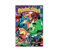Poster su tela, motivo: Marvel vs DC Superman vs Spiderman, la battaglia del secolo, dormitorio, decorazione per camera da letto, ufficio, camera da letto, regalo, 30 x 45 cm