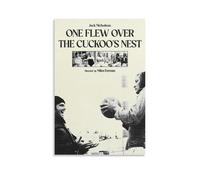Poster su tela, motivo: One Flew Over The Cuckoo's Nest, classico e meraviglioso film e serie TV, decorazione artistica da parete, per camera da letto, 30 x 45 cm, senza cornice