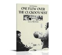 Poster su tela, motivo: One Flew Over The Cuckoo's Nest, film e serie TV classici e meravigliosi, decorazione artistica da parete per camera da letto, 20 x 30 cm, stile cornice