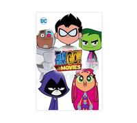 Poster su tela, motivo: Teen Titans Go To The Movies, decorazione artistica da parete per soggiorno e camera da letto, 60 x 90 cm