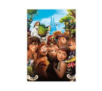 Poster su tela, motivo: The Croods, decorazione per camera da letto, ufficio, stanza, regalo, 40 x 60 cm