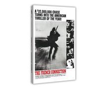 Poster su tela, motivo: The French Connection, decorazione per camera da letto, ufficio, stanza, regalo, 30 x 45 cm