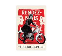 Poster su tela, motivo: The French Dispatch film, decorazione per camera da letto, ufficio, camera da letto, regalo, 60 x 90 cm