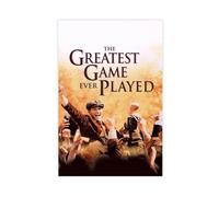 Poster su tela, motivo: The Greatest Game Ever Played, decorazione per camera da letto, ufficio, stanza, regalo, 60 x 90 cm