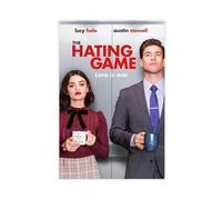 Poster su tela, motivo: The Hating Game, decorazione per camera da letto, ufficio, stanza, regalo, 20 x 30 cm