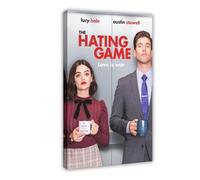 Poster su tela, motivo: The Hating Game, decorazione per camera da letto, ufficio, stanza, regalo, 30 x 45 cm