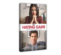 Poster su tela, motivo: The Hating Game, decorazione per camera da letto, ufficio, stanza, regalo, 60 x 90 cm