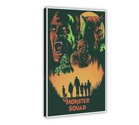 Poster su tela, motivo: The Monster Squad, classico film thriller vintage, decorazione per camera da letto, ufficio, camera da letto, regalo, 30 x 45 cm