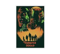 Poster su tela, motivo: The Monster Squad, classico film thriller vintage, decorazione per camera da letto, ufficio, stanza, regalo, 20 x 30 cm