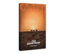 Poster su tela, motivo: The Searchers, decorazione artistica da parete per soggiorno, camera da letto, 50 x 75 cm