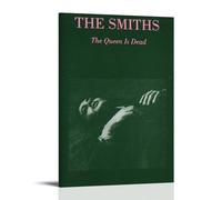 Poster su tela, motivo: The Smiths La regina è morta, decorazione artistica da appendere per casa, bar, decorazione artistica da parete per interni ed interni, con cornice, stile 30 x 45 cm