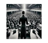 Poster su tela, motivo: The Spiritual Reverence in Song, decorazione per camera da letto, paesaggio decorativo, idea regalo, 70 x 70 cm
