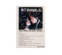 Poster su tela, motivo: Three Cheers for Sweet Revenge-My Chemical Romance, decorazione artistica da appendere per casa, bar, decorazione artistica da parete per interni, senza cornice, 30 x 45 cm