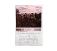Poster su tela, motivo: Twin Peaks, decorazione per camera da letto, sport, ufficio, camera da letto, regalo, senza cornice, 20 x 30 cm
