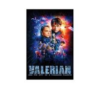 Poster su tela, motivo: Valerian e la città dei mille pianeti (2017), decorazione artistica da parete per soggiorno, camera da letto, senza cornice, 20 x 30 cm