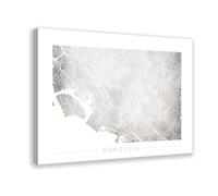 Poster su tela per camera da letto, ufficio, stanza, motivo: Honolulu City, State of Hawaii, 30 x 45 cm