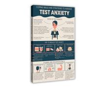 Poster su tela per test dell'ansia, capacità di coping e strategie per ridurre i suggerimenti, per bambini e adolescenti, scuola media, per l'estetica della stanza, poster artistico da parete e stampa