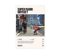 Poster su tela per videogiochi Super Mario Odyssey (2017), decorazione per camera da letto, sport, paesaggio, ufficio, stanza, regalo, senza cornice, 20 x 30 cm