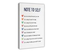 Poster su tela, promemoria per ufficio terapeutico, consulente scolastico, CBT DBT Therapy, Counseling, sollievo dall'ansia, decorazione per camera da letto, ufficio, camera da letto, regalo, 30 x 45