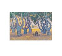 Poster su tela, stampa artistica da parete con immagine di Place des Lices Paul Signac, decorazione moderna per la casa, 50 x 75 cm