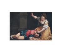 Poster su tela, stampa artistica da parete con Jael e Sisera Artemisia Gentileschi, decorazione moderna per la famiglia, 60 x 90 cm