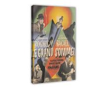 Poster su tela The Big Sleep (Le Grand Sommeil), decorazione per camera da letto, sport, ufficio, stanza, regalo, stile cornice, 60 x 90 cm