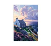 Poster su tela tradizionale scozzese Croft nelle Orcadi, decorazione per camera da letto, regalo, 30 x 45 cm