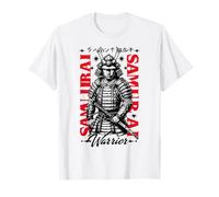 Poster sulla Storia Marziale di Samurai Warrior Bold Ink Maglietta